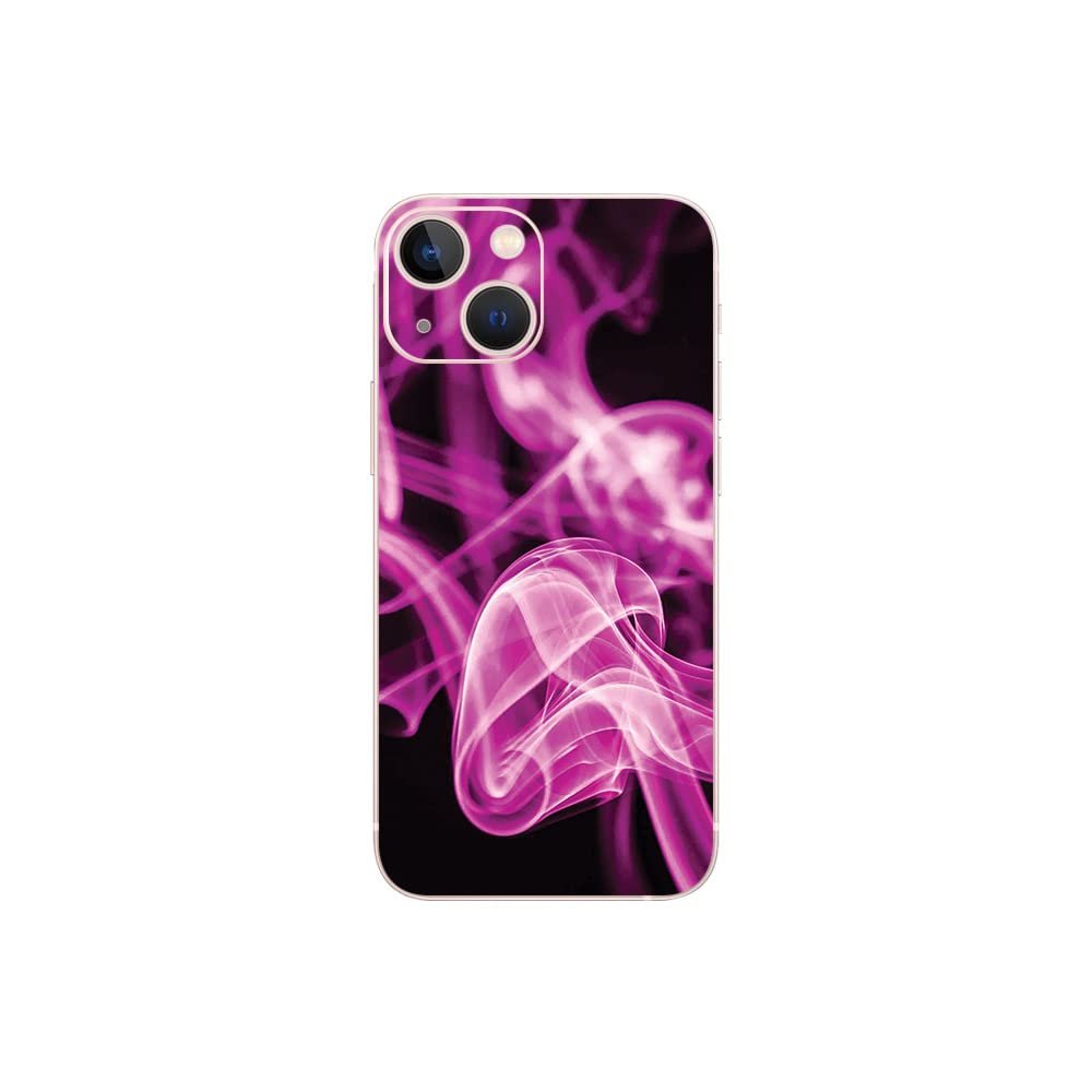 MightySkins Skin Compatible with Apple iPhone 13 Mini - Pink Flames | Protective, Durable, and Unique Vinyl Decal wrap Cover | Easy to Apply, Remove, and Change Styles | Made in The USA
