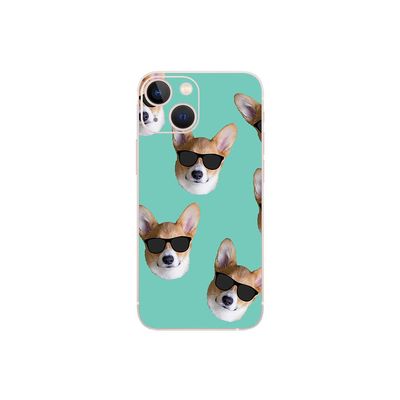 MightySkins Skin Compatible with Apple iPhone 13 Mini - Cool Corgi | Protective, Durable, and Unique Vinyl Decal wrap Cover | Easy to Apply, Remove, and Change Styles | Made in The USA