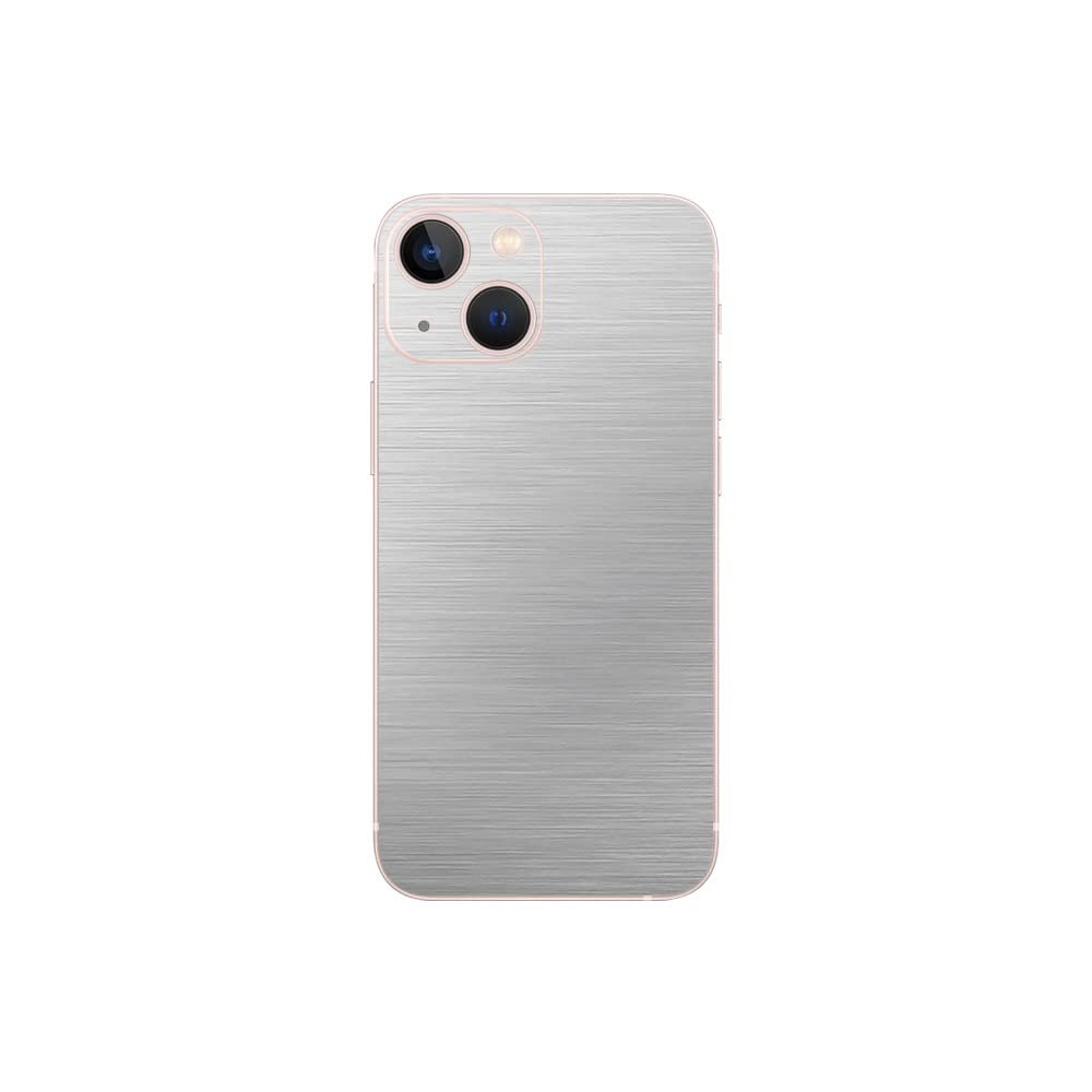 MightySkins Skin Compatible with Apple iPhone 13 Mini - Cold Steel | Protective, Durable, and Unique Vinyl Decal wrap Cover | Easy to Apply, Remove, and Change Styles | Made in The USA