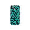 MightySkins Skin Compatible with Apple iPhone 13 Mini - Teal Leopard | Protective, Durable, and Unique Vinyl Decal wrap Cover | Easy to Apply, Remove, and Change Styles | Made in The USA view 1