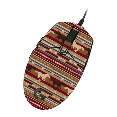MightySkins Skin Compatible with Logitech G203 Lightsync/Prodigy - Western Horses | Protective, Durable, and Unique Vinyl Decal wrap Cover | Easy to Apply & Change Styles | Made in The USA