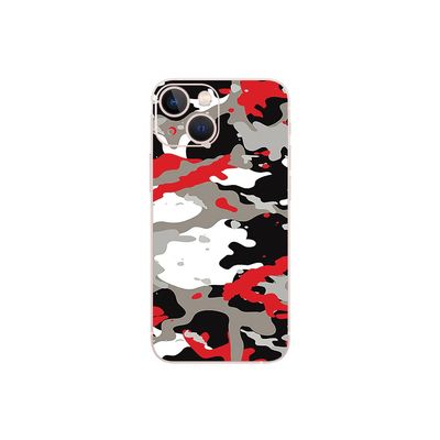 MightySkins Skin Compatible with Apple iPhone 13 Mini - Red Camo | Protective, Durable, and Unique Vinyl Decal wrap Cover | Easy to Apply, Remove, and Change Styles | Made in The USA