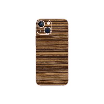 MightySkins Skin Compatible with Apple iPhone 13 Mini - Dark Zebra Wood | Protective, Durable, and Unique Vinyl Decal wrap Cover | Easy to Apply, Remove, and Change Styles | Made in The USA