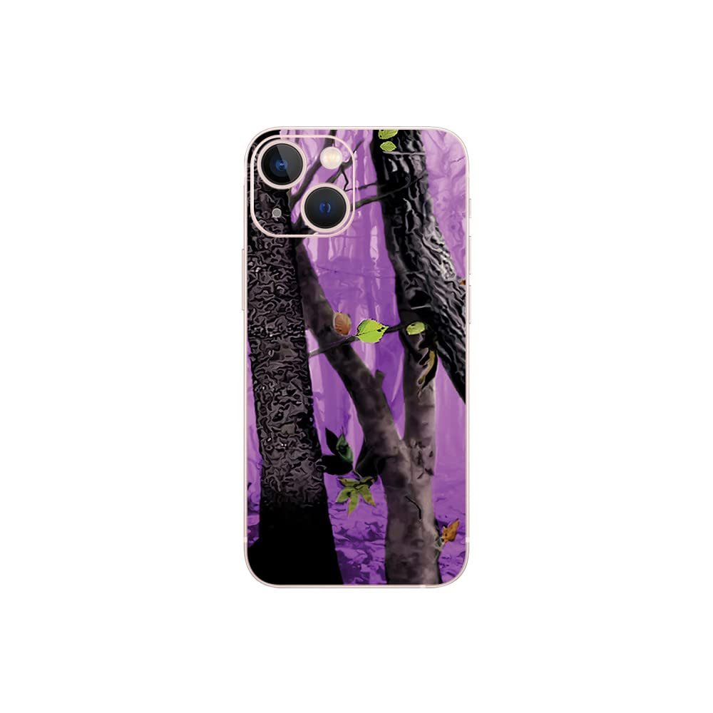 MightySkins Skin Compatible with Apple iPhone 13 Mini - Purple Tree Camo | Protective, Durable, and Unique Vinyl Decal wrap Cover | Easy to Apply, Remove, and Change Styles | Made in The USA