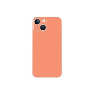 MightySkins Skin Compatible with Apple iPhone 13 Mini - Solid Peach | Protective, Durable, and Unique Vinyl Decal wrap Cover | Easy to Apply, Remove, and Change Styles | Made in The USA