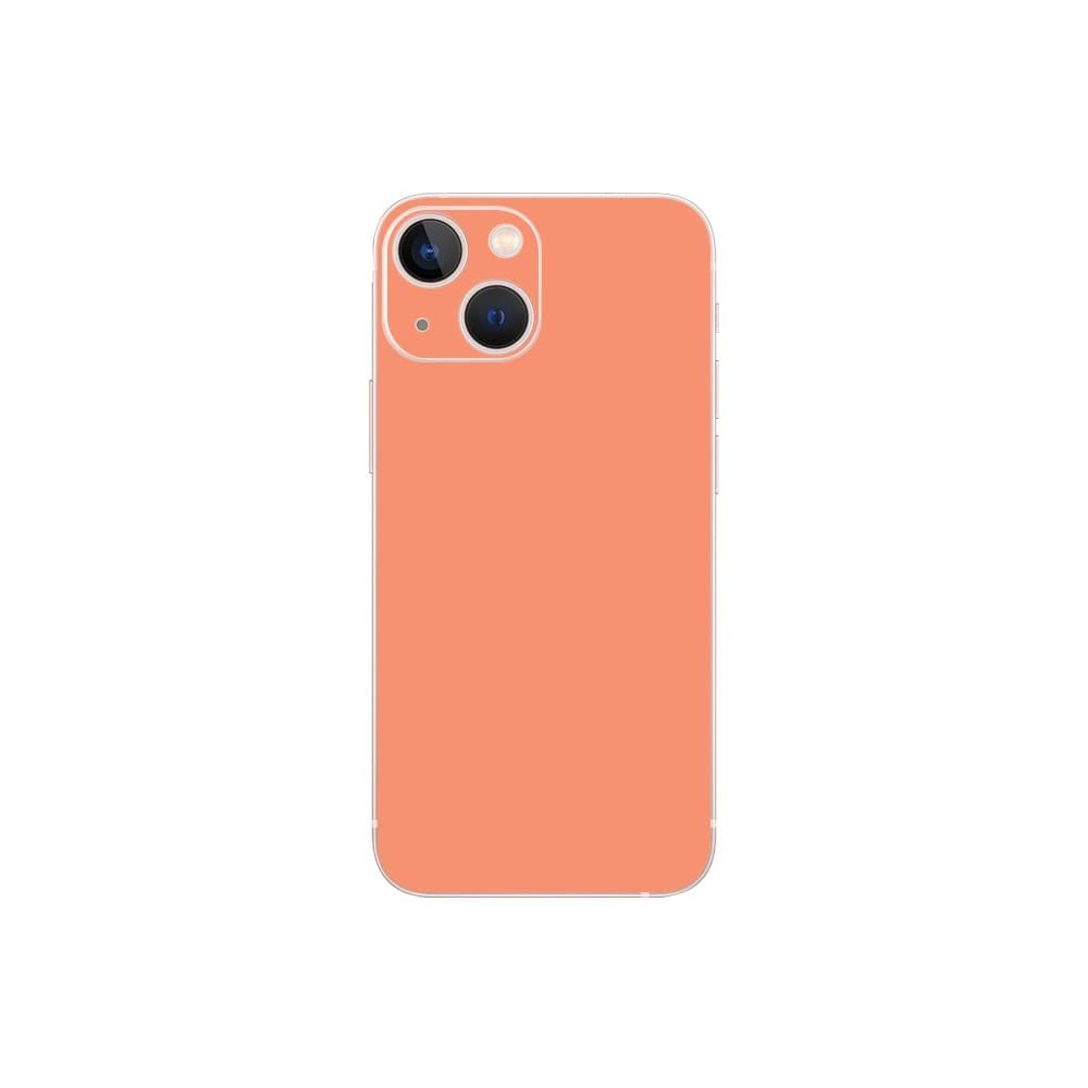 MightySkins Skin Compatible with Apple iPhone 13 Mini - Solid Peach | Protective, Durable, and Unique Vinyl Decal wrap Cover | Easy to Apply, Remove, and Change Styles | Made in The USA