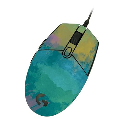 MightySkins Skin Compatible with Logitech G203 Lightsync/Prodigy - Watercolor Blue | Protective, Durable, and Unique Vinyl Decal wrap Cover | Easy to Apply & Change Styles | Made in The USA