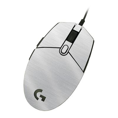 MightySkins Glossy Glitter Skin Compatible with Logitech G203 Lightsync/Prodigy - Cold Steel | Protective, Durable High-Gloss Glitter Finish | Easy to Apply & Change Styles | Made in The USA
