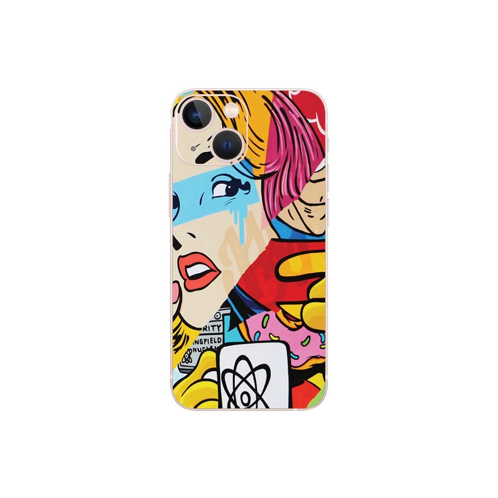 MightySkins Skin Compatible with Apple iPhone 13 Mini - Cartoon Mania | Protective, Durable, and Unique Vinyl Decal wrap Cover | Easy to Apply, Remove, and Change Styles | Made in The USA