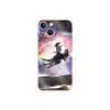 MightySkins Glossy Glitter Skin Compatible with Apple iPhone 13 Mini - Jurassic Space Cat | Protective, Durable Textured Glossy Glitter Finish | Easy to Apply | Made in The USA view 1
