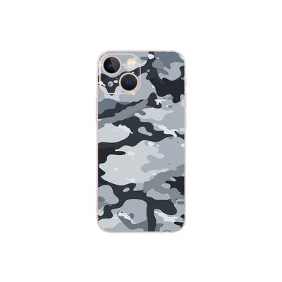 MightySkins Skin Compatible with Apple iPhone 13 Mini - Gray Camouflage | Protective, Durable, and Unique Vinyl Decal wrap Cover | Easy to Apply, Remove, and Change Styles | Made in The USA
