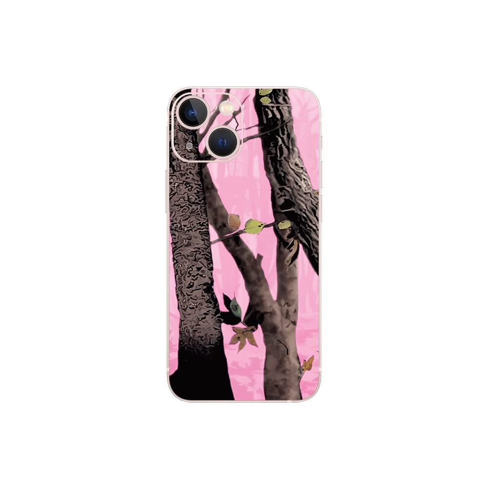 MightySkins Skin Compatible with Apple iPhone 13 Mini - Pink Tree Camo | Protective, Durable, and Unique Vinyl Decal wrap Cover | Easy to Apply, Remove, and Change Styles | Made in The USA