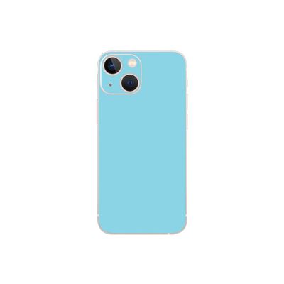 MightySkins Skin Compatible with Apple iPhone 13 Mini - Solid Baby Blue | Protective, Durable, and Unique Vinyl Decal wrap Cover | Easy to Apply, Remove, and Change Styles | Made in The USA