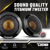 DS18 DTX 2.2 Inches Titanium Dome Tweeter with Aluminum Body - Sound Quality 60 Watts Peak 4 OHMS Neodymium Magnet (2 Speakers) view 2