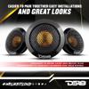 DS18 DTX 2.2 Inches Titanium Dome Tweeter with Aluminum Body - Sound Quality 60 Watts Peak 4 OHMS Neodymium Magnet (2 Speakers) view 4