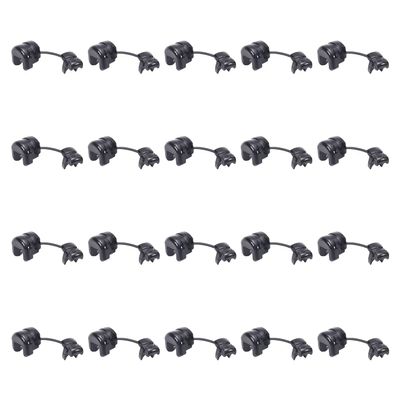 Auniwaig Round Cable Wire Strain Relief Bush Grommet, Round Strain Relief Bushing Electric Cable Protection Cord Buckle, for Electric Insulation Protection Cable Cord Buckle Sleeve, 5P-4, 100 Pcs
