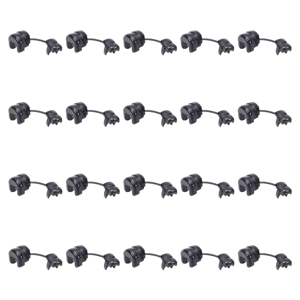 Auniwaig Round Cable Wire Strain Relief Bush Grommet, Round Strain Relief Bushing Electric Cable Protection Cord Buckle, for Electric Insulation Protection Cable Cord Buckle Sleeve, 5P-4, 100 Pcs