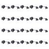 Auniwaig Round Cable Wire Strain Relief Bush Grommet, Round Strain Relief Bushing Electric Cable Protection Cord Buckle, for Electric Insulation Protection Cable Cord Buckle Sleeve, 5P-4, 100 Pcs view 1