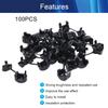 Auniwaig Round Cable Wire Strain Relief Bush Grommet, Round Strain Relief Bushing Electric Cable Protection Cord Buckle, for Electric Insulation Protection Cable Cord Buckle Sleeve, 5P-4, 100 Pcs view 3