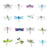 Bastban 50 Pcs Animal Stickers, Vinyl Waterproof Cute Stickers for Water Bottles Laptop Tablet Luggage Phone, Stickers for Kids Teens Adults (Dragonfly Stickers) view 3