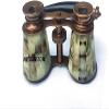 3 Inches Opera Glasses Binoculars for Adults with Handle- Captain's Mother of Pearl Solid Brass Opera Glasses Binoculars-Pocket Size Handel Binoculars for Kids, Bird Watching, Hunting view 2