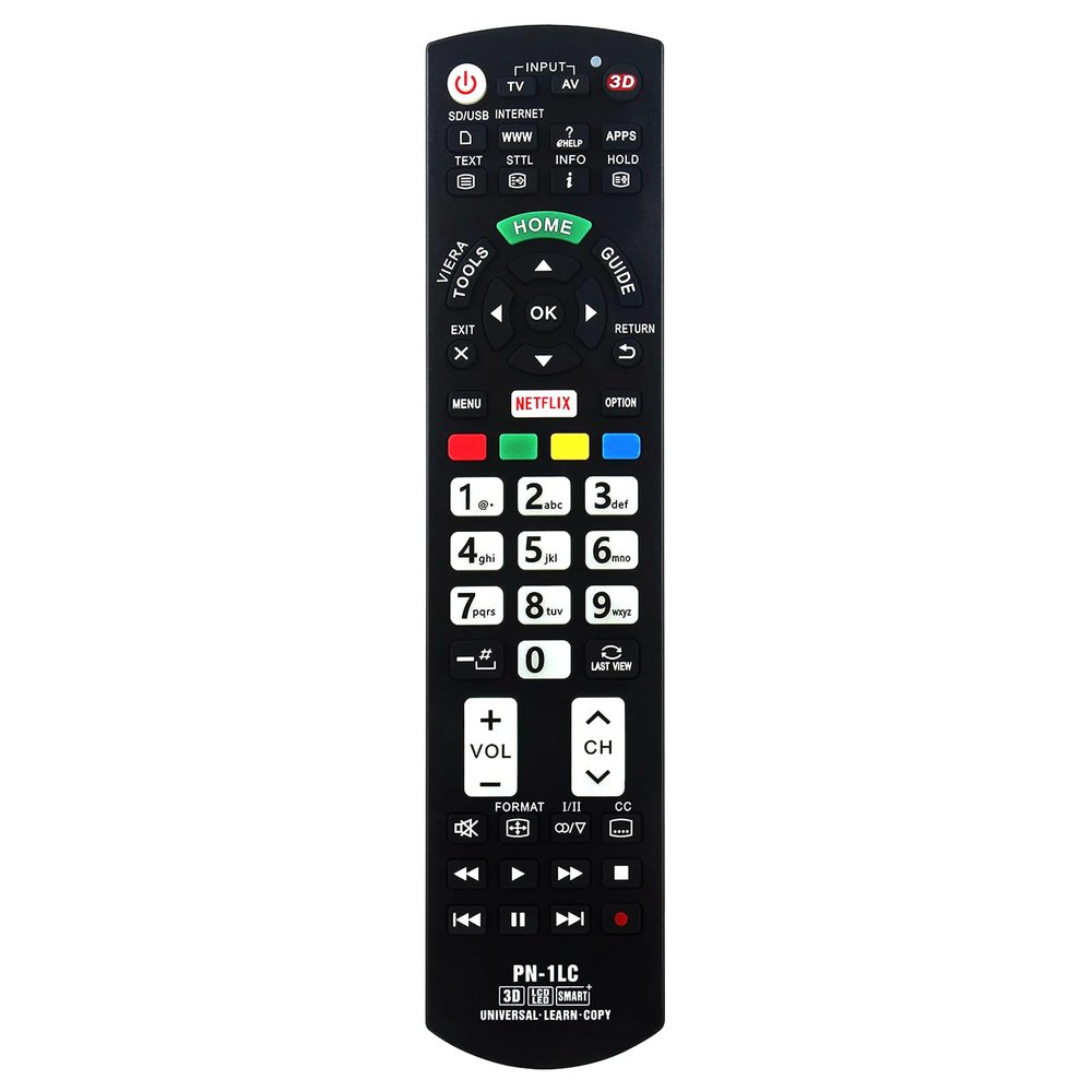 Replacement Remote fit for Panasonic TV LED LCD Viera 3D Smart TV & 4K TV, Compatible with N2QAYB000571 N2QAYB000100 N2QAYB000102 N2QAYB000103 N2QAYB000177 N2QAYB000321 N2QAYB000485 N2QAYB000486