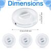 9 Pcs Charging Cord Organizer Portable Charger Cord Holder Round Storage Cable Winder Retractable Cable Management Flexible USB Cable Reel for Home Office Classroom, Transparent view 2