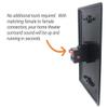 diyTech Speaker Keystone Jack  Spring Loaded Speaker Jack for Keystone Wall Plate, Female to Female, for Home Theater Wall Plates - Black (2-Pack) view 2