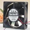 109p0812a202 80x80x32mm 12V 0.56A 4600RPM 53.67CFM san Ace 80 8cm 2-Wire Cooling Fan view 2