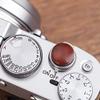 Wooden Surface Camera Soft Shutter Release Button with Hot Shoe Cover (Color : Red Button) view 1