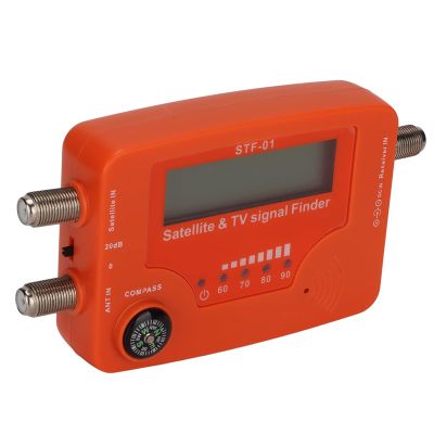Shanrya Satellite TV Signal Finder, Digital Satellite Signal Meter Accurate Quicker Tuning with LCD Blue Backlight for Signal Measurement