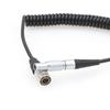 ZBLZGP Hirose 4 Pin Male to 0B 2 Pin Male Coiled Power Cable for Sony F5/F55 to Teradek Bolt view 2