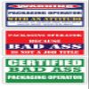 (x3) Certified Bad Ass Packaging Operator with an Attitude Stickers | Funny Occupation Job Career Gift Idea | 3M Vinyl Sticker Decals for laptops, Hard Hats, Windows view 1