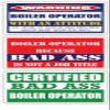 (x3) Certified Bad Ass Boiler Operator with an Attitude Stickers | Funny Occupation Job Career Gift Idea | 3M Vinyl Sticker Decals for laptops, Hard Hats, Windows view 1
