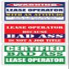(x3) Certified Bad Ass Lease Operator with an Attitude Stickers | Funny Occupation Job Career Gift Idea | 3M Vinyl Sticker Decals for laptops, Hard Hats, Windows view 1