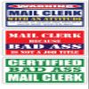 (x3) Certified Bad Ass Mail Clerk with an Attitude Stickers | Funny Occupation Job Career Gift Idea | 3M Vinyl Sticker Decals for laptops, Hard Hats, Windows view 1