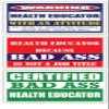 (x3) Certified Bad Ass Health Educator with an Attitude Stickers | Funny Occupation Job Career Gift Idea | 3M Vinyl Sticker Decals for laptops, Hard Hats, Windows view 1