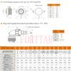 FORTTAR WEIPU WF28 TV + ZG 12 pin Waterproof Connector, 10A 500V High Voltage Aviation Electrical AC DC Signal LED Heavy Industrial Equipment Plug Socket (Angle, Flange Panel Mount, 12 Pin) view 2