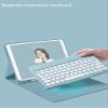 Galaxy Tab A7 10.4'' Keyboard Cover 2020 SM-T500/T505/T507 Color Keyboard Cute Round Keys with S Pen Slot Slim Wireless Bluetooth Keyboard case for Galaxy Tab A7 (Galaxy Tab A7, Mint Green) view 3