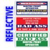 (x3) Certified Bad Ass Digital Print Operator with an Attitude Stickers | Funny Occupation Job Career Gift Idea | 3M Reflective Vinyl Sticker Decals for laptops, Hard Hats, Windows view 1