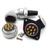 FORTTAR WEIPU WF28 TV + ZG 8 pin Waterproof Connector, 25A 500V High Voltage Aviation Electrical AC DC Signal LED Heavy Industrial Equipment Plug Socket (Angle, Flange Panel Mount, 8 Pin) view 4