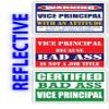 (x3) Certified Bad Ass Vice Principal with an Attitude Stickers | Funny Occupation Job Career Gift Idea | 3M Reflective Vinyl Sticker Decals for laptops, Hard Hats, Windows view 1