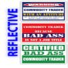 (x3) Certified Bad Ass Commodity Trader with an Attitude Stickers | Funny Occupation Job Career Gift Idea | 3M Reflective Vinyl Sticker Decals for laptops, Hard Hats, Windows view 1