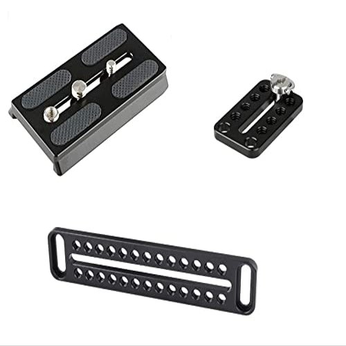 CAMVATE Camera Quick Release Base Plate + Universal Top Cheese Plate + Long Cheese Plate