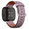 CJBROES Replacement Leather Watch Band, Compatible with Fitbit Versa 3 and Fitbit Sense of Wristband Bracelet Accessory - Graffiti Urban Lifestyle view 1