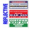 (x3) Certified Bad Ass Key Account Manager with an Attitude Stickers | Funny Occupation Job Career Gift Idea | 3M Reflective Vinyl Sticker Decals for laptops, Hard Hats, Windows view 1