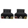 CLIPS HDMI Male to 3 RCA Female Composite AV Video Audio Adapter Converter for TV PC Pack of 2 view 3