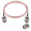POBADY BNC Male to Male Cable 50ohm BNC Male to Male RG316 RF Coaxial Pigtail Jumper Cable 10ft/3m for RF Antennas Ham Radio Handheld view 1