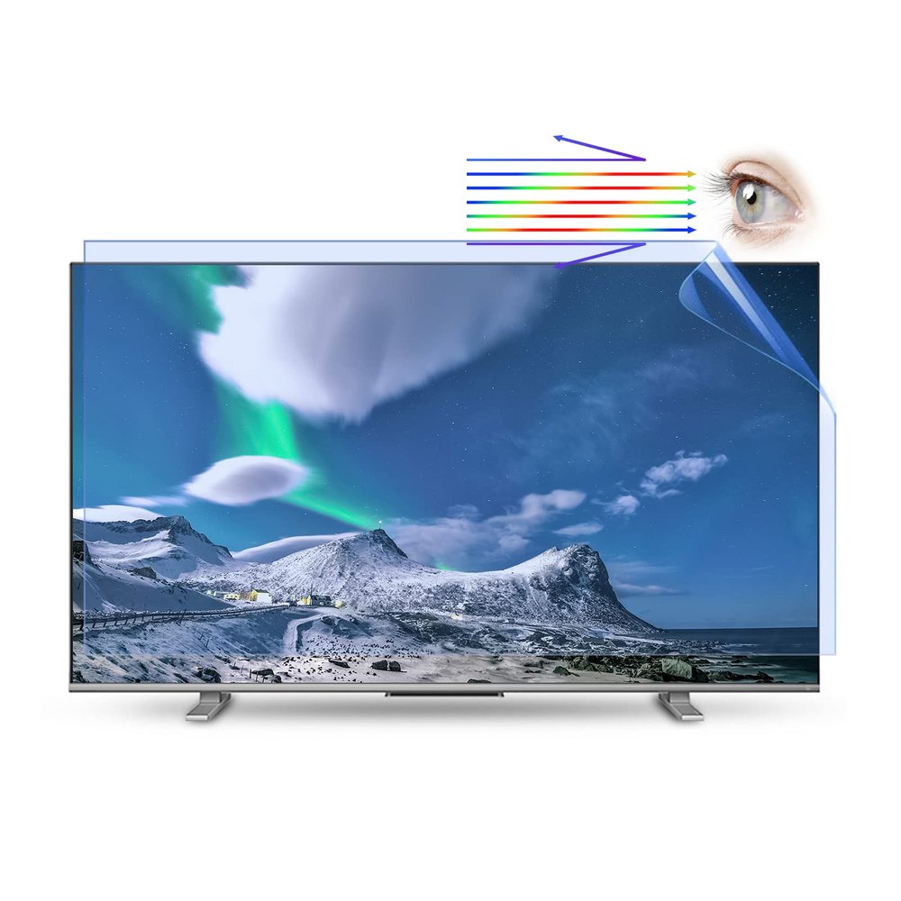 CICIHP Anti Blue Light 32"-75" TV Screen Protector for LCD, LED, OLED & QLED 4K HDTV,55" 1211682