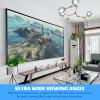 135 Inch 16:9 HD Projector Screen,Home Cinema Theater, Premium Indoor Outdoor Movie Screen, Aluminum Fixed Frame, More Than 160 Viewing Angle view 3